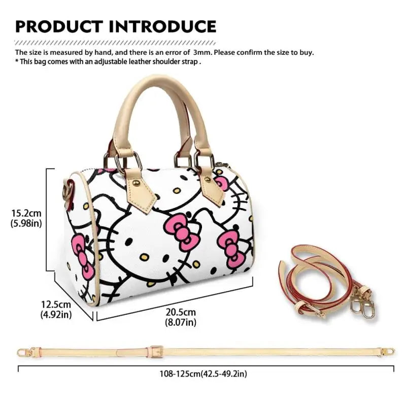 Customized Sanrio Women's Bag Women's Shoulder Bag Storage Bag Handbag Purse Tote Bag Cute Hello Kitty Handbag Holiday Gift