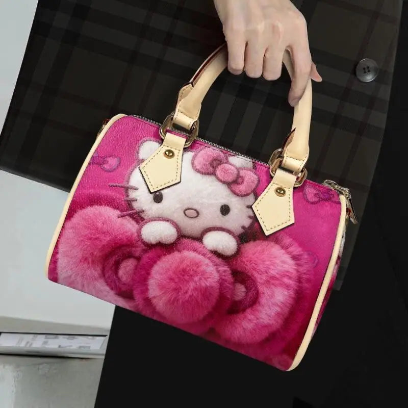 Anime Sanrio Ladies' Handbag, Tote Bag, Purse, Storage Bag, Fashionable Shoulder Bag, Customized Bag, Hello Kitty, Festive Gift