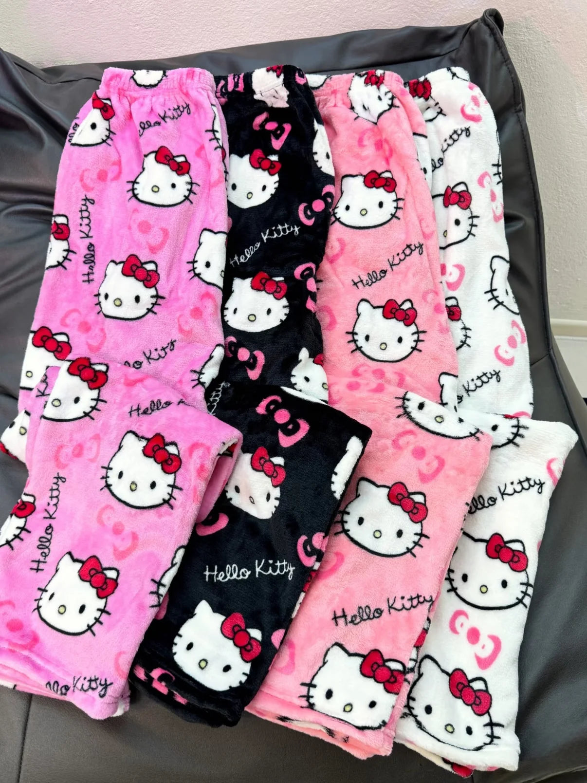 2026 New Hello Kitty Pajamas Pants Anime Women's Pajama Pants Cartoon Couple Home Sleepwear Trousers Leisure Home Clothing