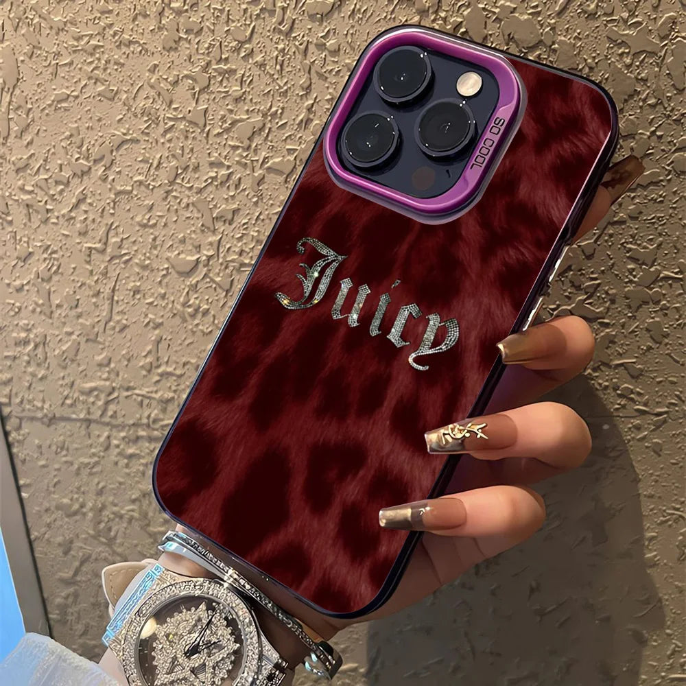 J-JuicysS Couture Phone Case For IPhone 17 16E 16 15 14 13 12 11 Pro Max 17 Air Plus Anti Fall Matte Back Shockproof Hard Cases