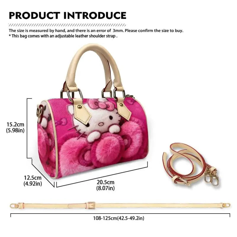 Anime Sanrio Ladies' Handbag, Tote Bag, Purse, Storage Bag, Fashionable Shoulder Bag, Customized Bag, Hello Kitty, Festive Gift